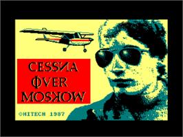 Title screen of Cessna over Moskow on the Amstrad CPC.