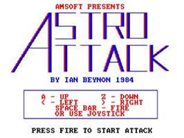 Title screen of Chart Attack on the Amstrad CPC.