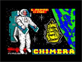 Title screen of Chimera on the Amstrad CPC.