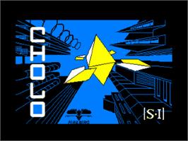 Title screen of Cholo on the Amstrad CPC.