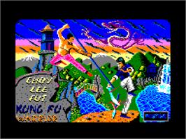 Title screen of Choy-Lee-Fut Kung-Fu Warrior on the Amstrad CPC.
