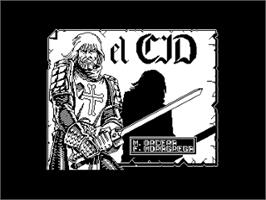 Title screen of Cid, El on the Amstrad CPC.