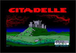 Title screen of Citadelle on the Amstrad CPC.