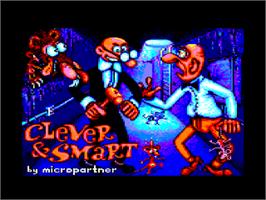 Title screen of Clever and Smart on the Amstrad CPC.