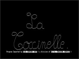 Title screen of Coccinelle, La on the Amstrad CPC.