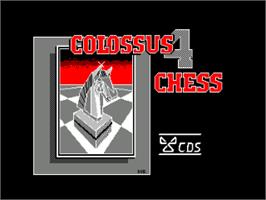 Title screen of Colossus 4 Chess on the Amstrad CPC.