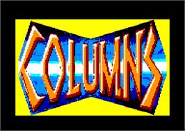 Title screen of Columns on the Amstrad CPC.