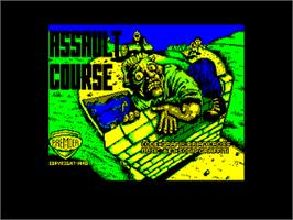 Title screen of Combat Course on the Amstrad CPC.