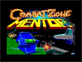 Title screen of Combat Zone on the Amstrad CPC.