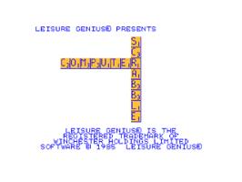Title screen of Computer Scrabble on the Amstrad CPC.