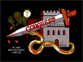 Title screen of Con-Quest on the Amstrad CPC.