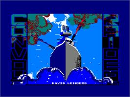 Title screen of Convoy Raider on the Amstrad CPC.