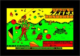 Title screen of Cosmic Shock Absorber on the Amstrad CPC.