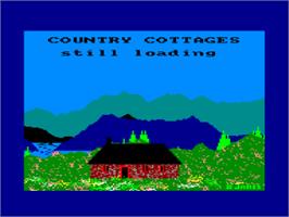 Title screen of Country Cottages on the Amstrad CPC.