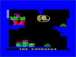 Title screen of Covenant, The on the Amstrad CPC.