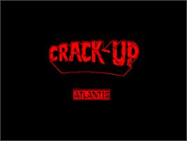 Title screen of Crack-Up on the Amstrad CPC.