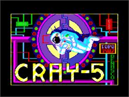 Title screen of Cray 5 on the Amstrad CPC.