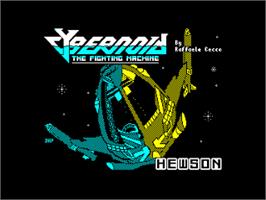 Title screen of Cybernoid: The Fighting Machine on the Amstrad CPC.