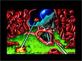 Title screen of Cybernoid 2: The Revenge on the Amstrad CPC.