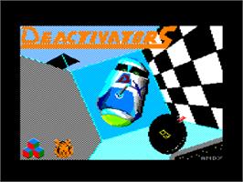 Title screen of Deactivators on the Amstrad CPC.