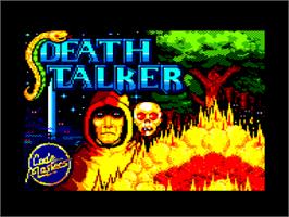 Title screen of Death Stalker on the Amstrad CPC.