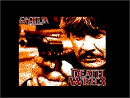 Title screen of Death Wish 3 on the Amstrad CPC.