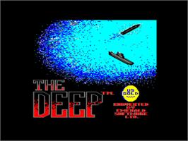 Title screen of Deep, The on the Amstrad CPC.