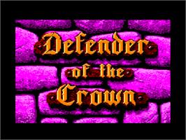 Title screen of Defender Of The Crown on the Amstrad CPC.