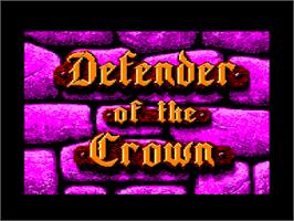 Title screen of Defender of the Crown on the Amstrad CPC.