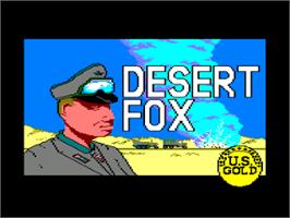 Title screen of Desert Fox on the Amstrad CPC.