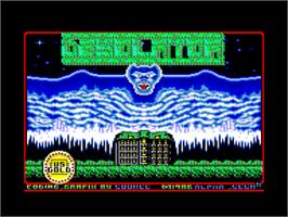 Title screen of Desolator on the Amstrad CPC.