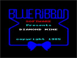 Title screen of Diamond Mine on the Amstrad CPC.