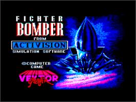 Title screen of Dive Bomber on the Amstrad CPC.