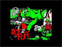 Title screen of Dj Puff on the Amstrad CPC.