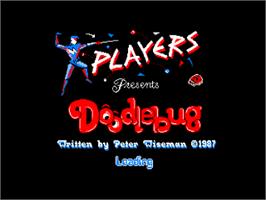 Title screen of Doodle Bug on the Amstrad CPC.