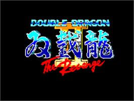 Title screen of Double Dragon 2 - The Revenge on the Amstrad CPC.