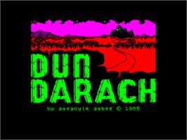 Title screen of Dun Darach on the Amstrad CPC.