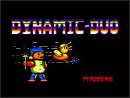 Title screen of Dynamite Dan 2 on the Amstrad CPC.