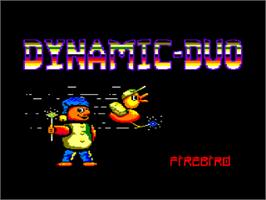 Title screen of Dynamite Dan II: Dr. Blitzen and the Islands of Arcanum on the Amstrad CPC.