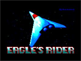 Title screen of Eagle's Rider on the Amstrad CPC.