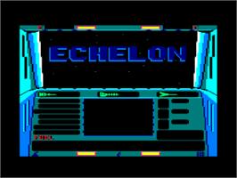 Title screen of Echelon on the Amstrad CPC.