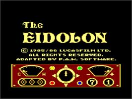 Title screen of Eidolon, The on the Amstrad CPC.