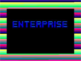 Title screen of Enterprise on the Amstrad CPC.