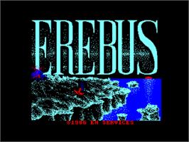 Title screen of Erebus on the Amstrad CPC.