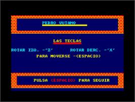 Title screen of Escape on the Amstrad CPC.