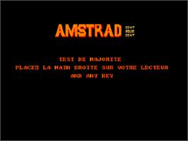 Title screen of Eva Strip Word on the Amstrad CPC.