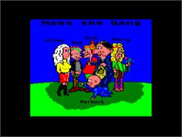 Title screen of Everyone's A Wally (The Life of Wally) on the Amstrad CPC.