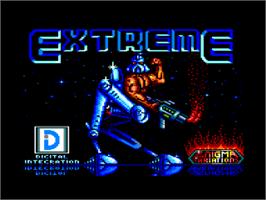 Title screen of Extreme on the Amstrad CPC.