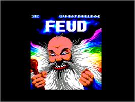 Title screen of Feud on the Amstrad CPC.