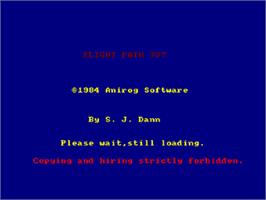 Title screen of Flight Path 737 on the Amstrad CPC.
